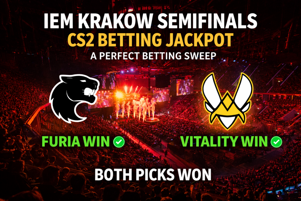 IEM Krakow Semifinals CS2 Betting Jackpot - A Perfect Betting Sweep