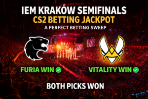 IEM Krakow Semifinals CS2 Betting Jackpot - A Perfect Betting Sweep