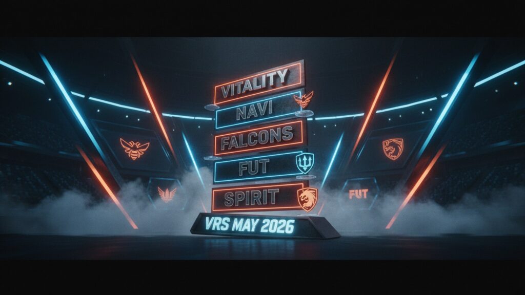 VRS May 2026: Vitality Lock No.1, FUT Crash the Top 5